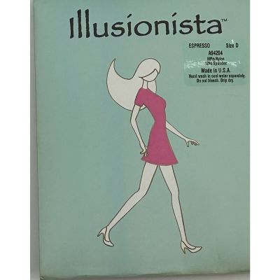 ILLUSIONISTA - NYLON SPANDEX TIGHTS  A94204 Expresso SIZE D New in Box